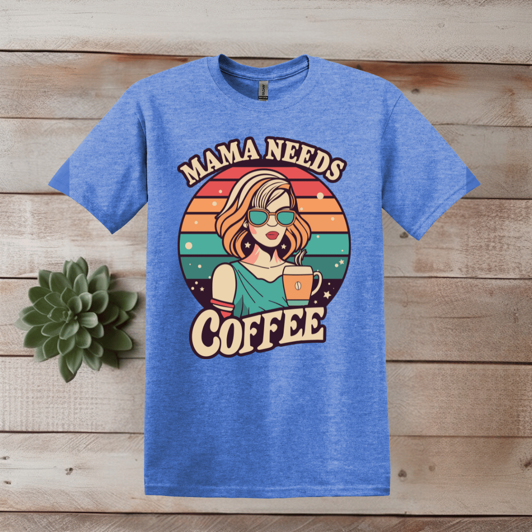 Mama braucht Kaffee - Grafik T-Shirt