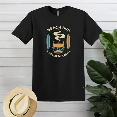 Printify T-Shirt Black / 3XL Beach Bum Coffee T shirt