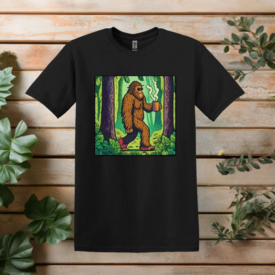 Printify T-Shirt Black / S Sasquatch Coffee T shirt