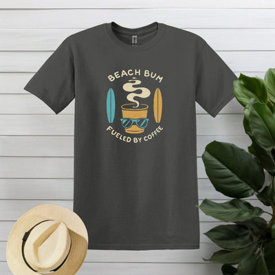 Printify T-Shirt Dark Heather / 3XL Beach Bum Coffee T shirt