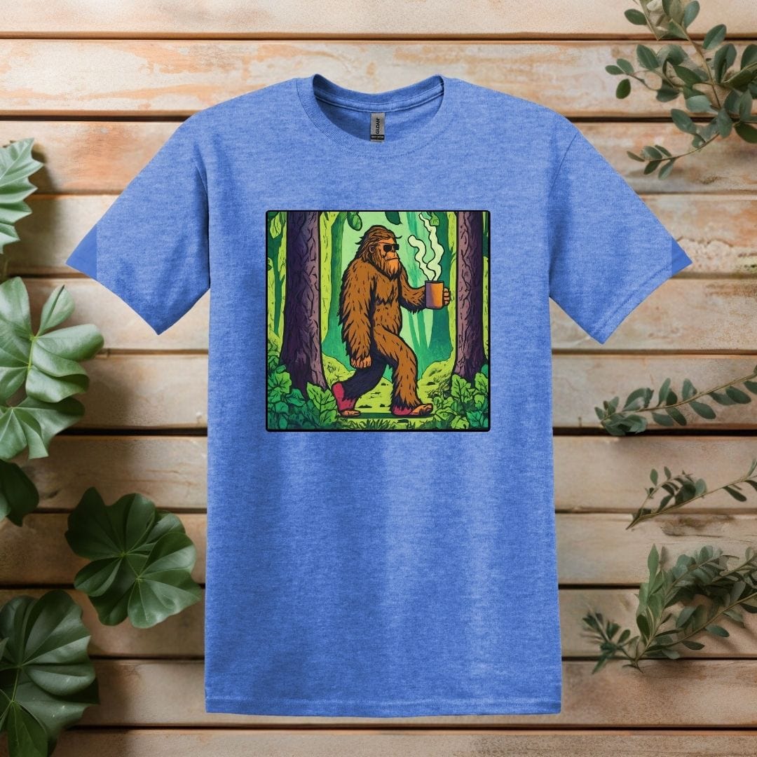 Printify T-Shirt Heather Royal / S Sasquatch Coffee T shirt