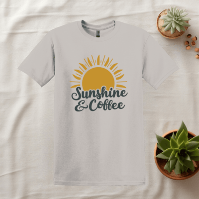 Printify T-Shirt Ice Grey / S Coffee and Sunshine Tee T shirt