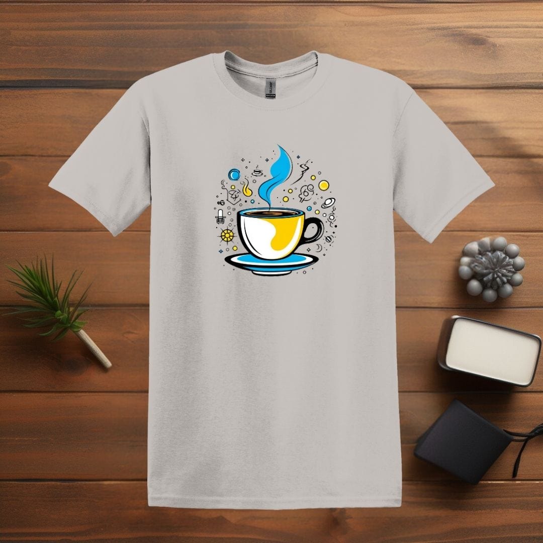 Printify T-Shirt Ice Grey / S Coffee Space Design T shirt