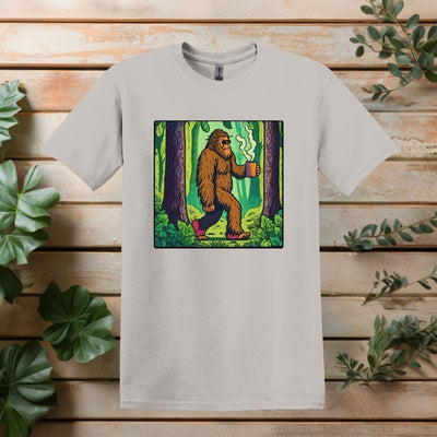 Printify T-Shirt Ice Grey / S Sasquatch Coffee T shirt