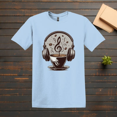 Printify T-Shirt Light Blue / S Gym and Coffee T shirt