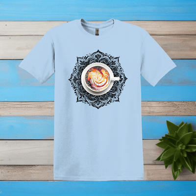 Printify T-Shirt Light Blue / S Kaleidoscope Design T shirt