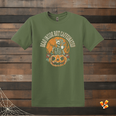 Printify T-Shirt Military Green / S Dead Inside T shirt