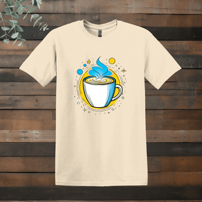 Printify T-Shirt Natural / S Futuristic Coffee Design T shirt