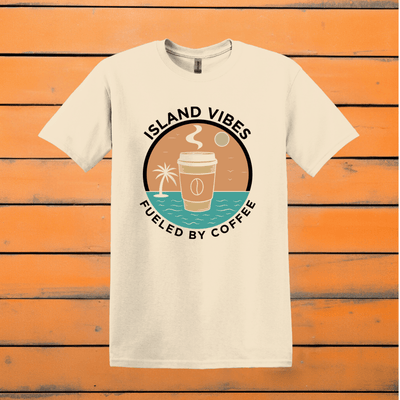 Printify T-Shirt Natural / S Island Vibes Coffee