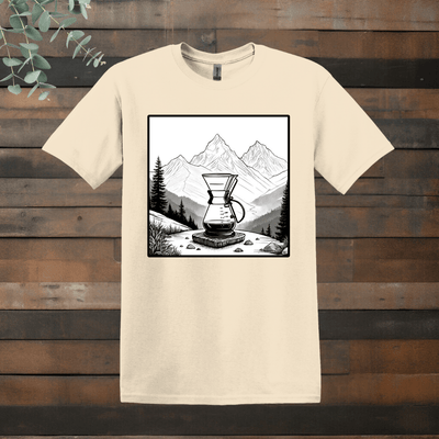 Printify T-Shirt Natural / S Mountain Chemex T shirt