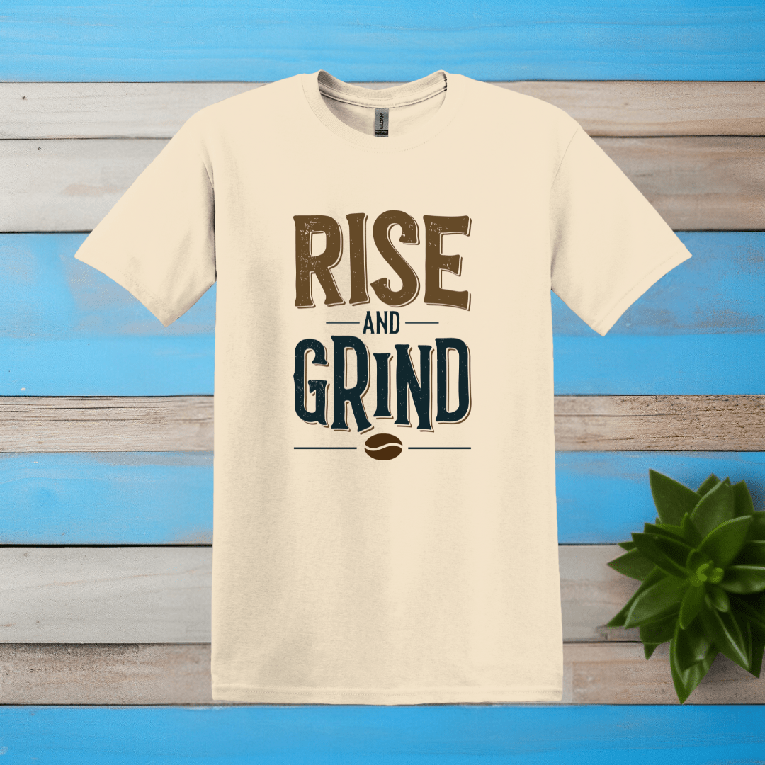 Printify T-Shirt Natural / S Rise and Grind T shirt