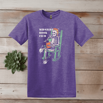 Printify T-Shirt S / Heather Purple Midnight Book Club T shirt