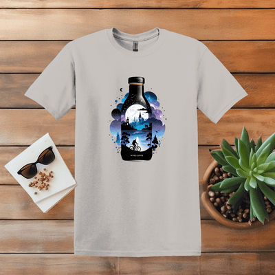 Printify T-Shirt S / Ice Grey Nitro Coffee Design T shirt