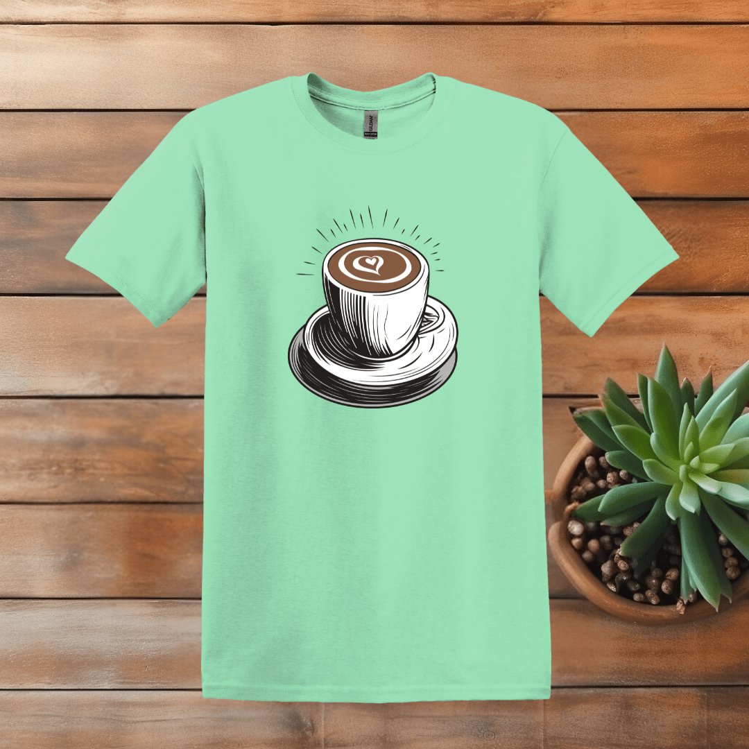 Printify T-Shirt S / Mint Green Classic Pour Drawing T shirt