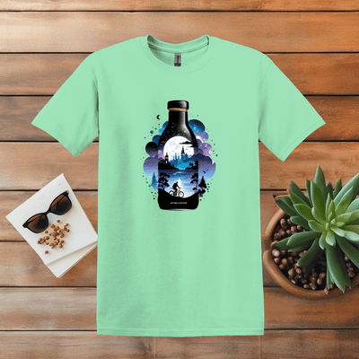 Printify T-Shirt S / Mint Green Nitro Coffee Design T shirt