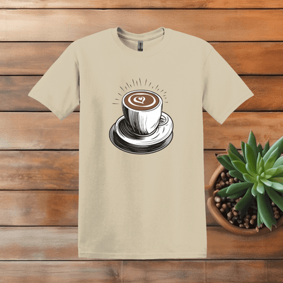 Printify T-Shirt S / Sand Classic Pour Drawing T shirt