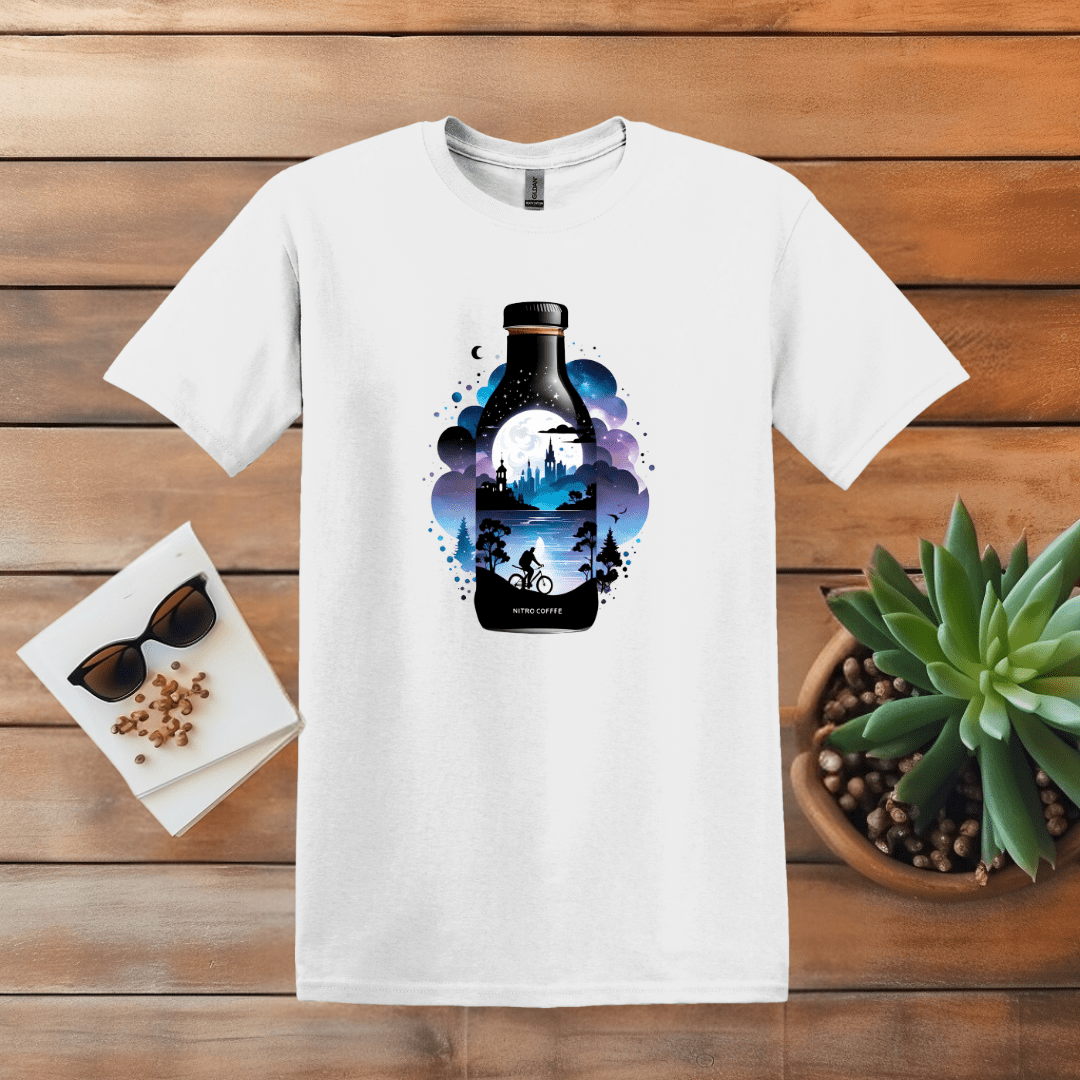 Printify T-Shirt S / White Nitro Coffee Design T shirt