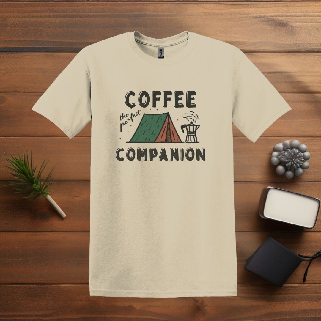 Printify T-Shirt Sand / S Coffee: Camp Companion T shirt