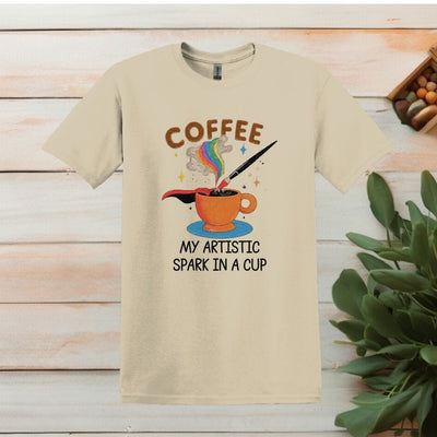 Printify T-Shirt Sand / S Coffee: My artistic Spark T shirt