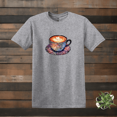 Printify T-Shirt Sport Grey / M Kaleidoscope Coffee Cup T shirt