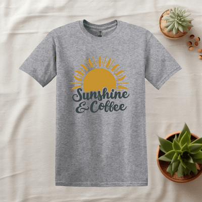 Printify T-Shirt Sport Grey / S Coffee and Sunshine Tee T shirt