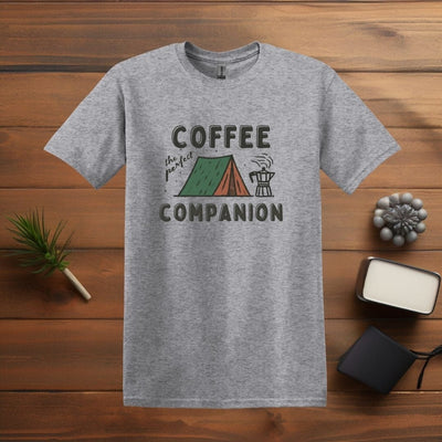 Printify T-Shirt Sport Grey / S Coffee: Camp Companion T shirt