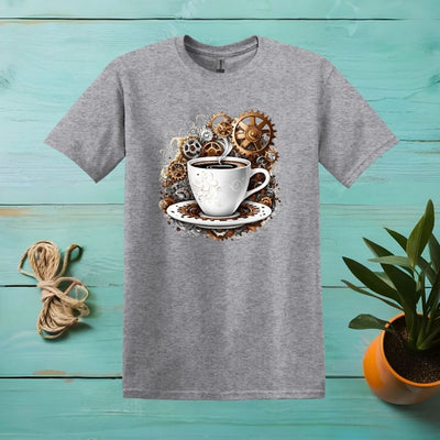 Printify T-Shirt Sport Grey / S Coffee Mechanical Mind T shirt