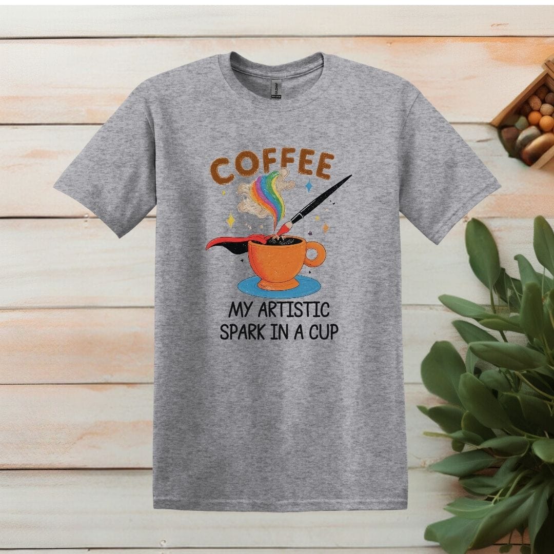 Printify T-Shirt Sport Grey / S Coffee: My artistic Spark T shirt