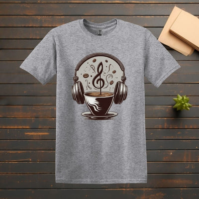 Printify T-Shirt Sport Grey / S Gym and Coffee T shirt