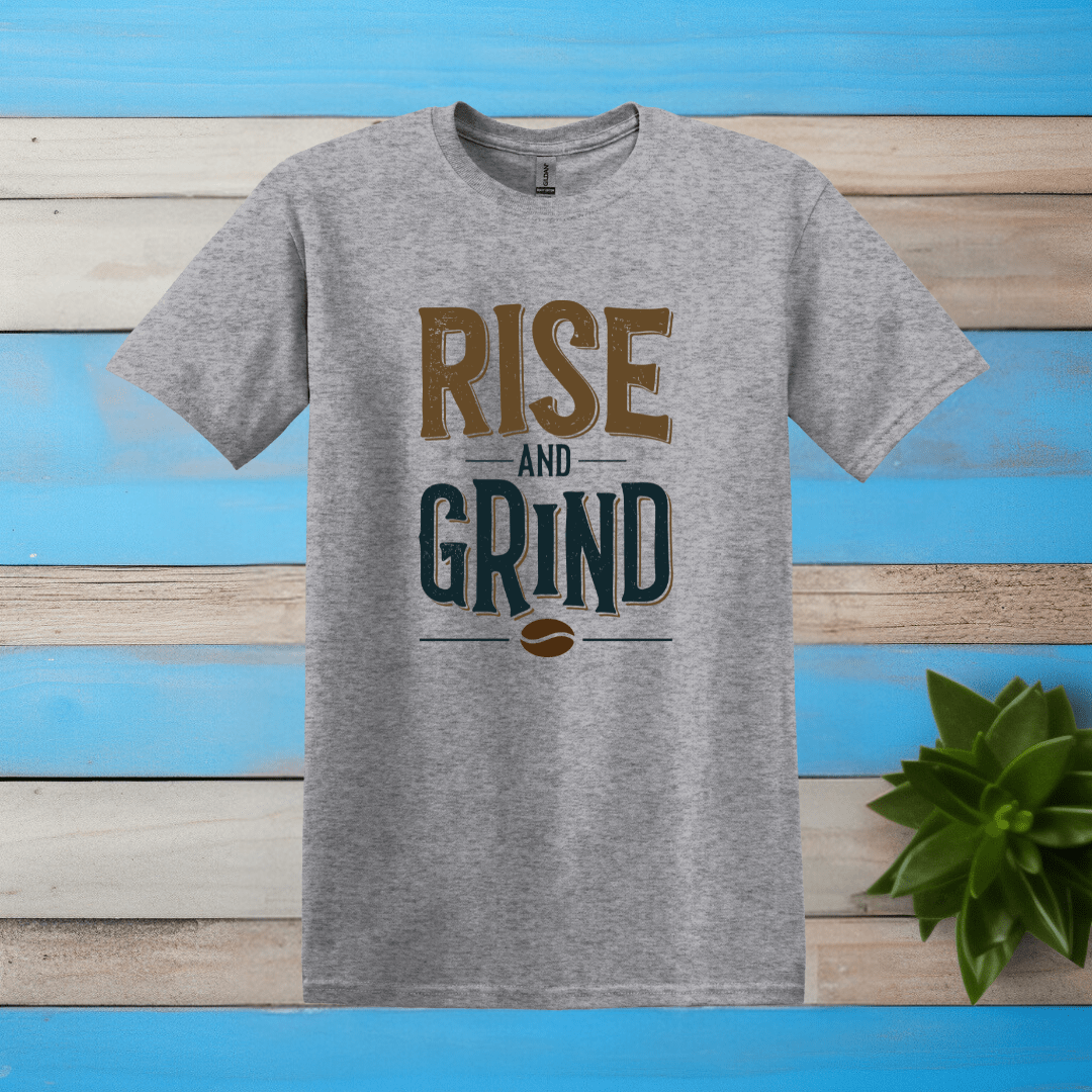 Printify T-Shirt Sport Grey / S Rise and Grind T shirt