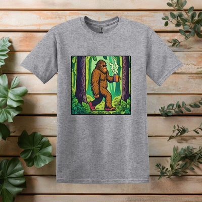 Printify T-Shirt Sport Grey / S Sasquatch Coffee T shirt