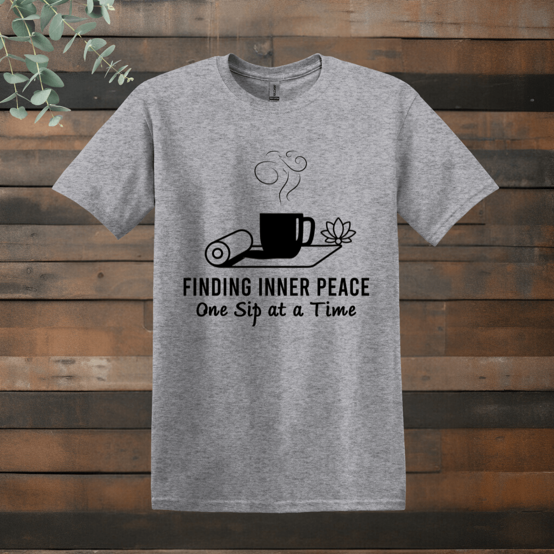 Printify T-Shirt Sport Grey / S Yoga and Coffee T shirt