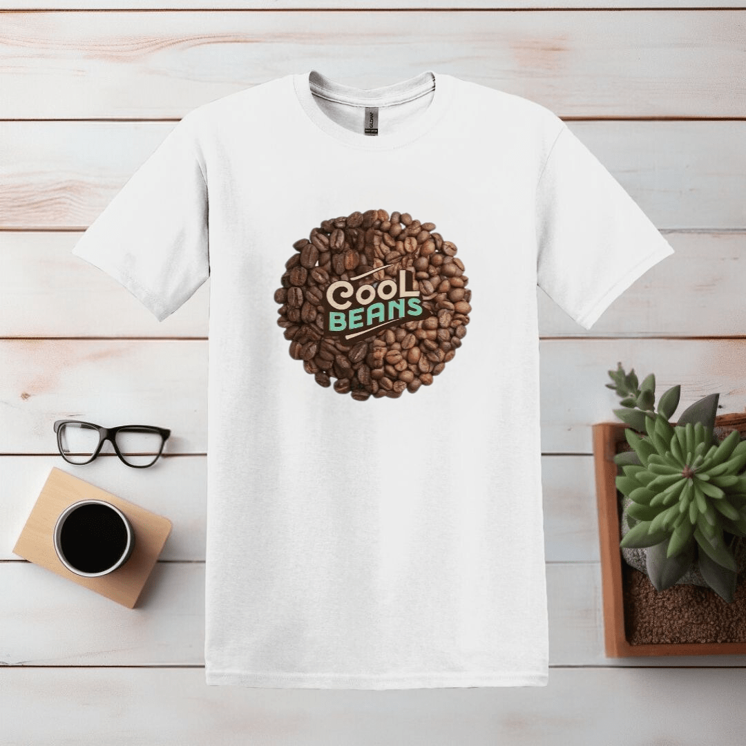 Printify T-Shirt White / S Cool Beans T shirt